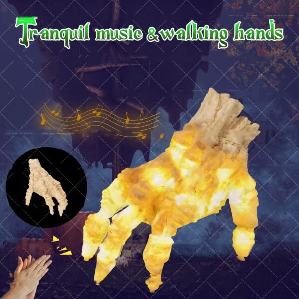 Halloween Electric Luminous Crawling Hand Animated Decoration Induction Luminous Decoration Zombie Hand With Spooky Sound - Image 8