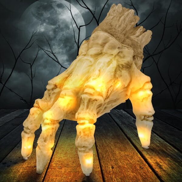 Halloween Electric Luminous Crawling Hand Animated Decoration Induction Luminous Decoration Zombie Hand With Spooky Sound - Image 4